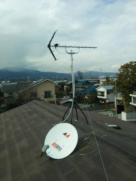 南足柄市　N様邸　　　　　　　　　　アンテナBS・CS工事